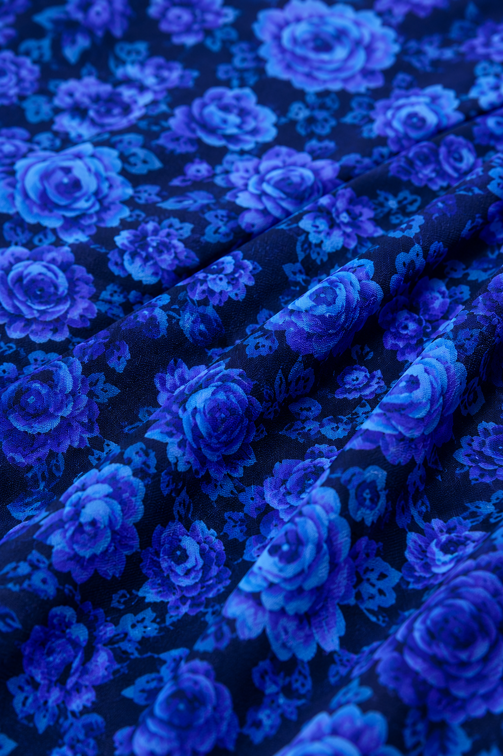 Blue Floral Flowy Maxi Dress