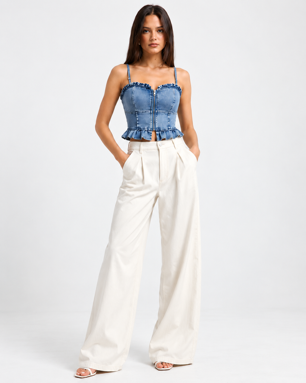 Denim Bug Top