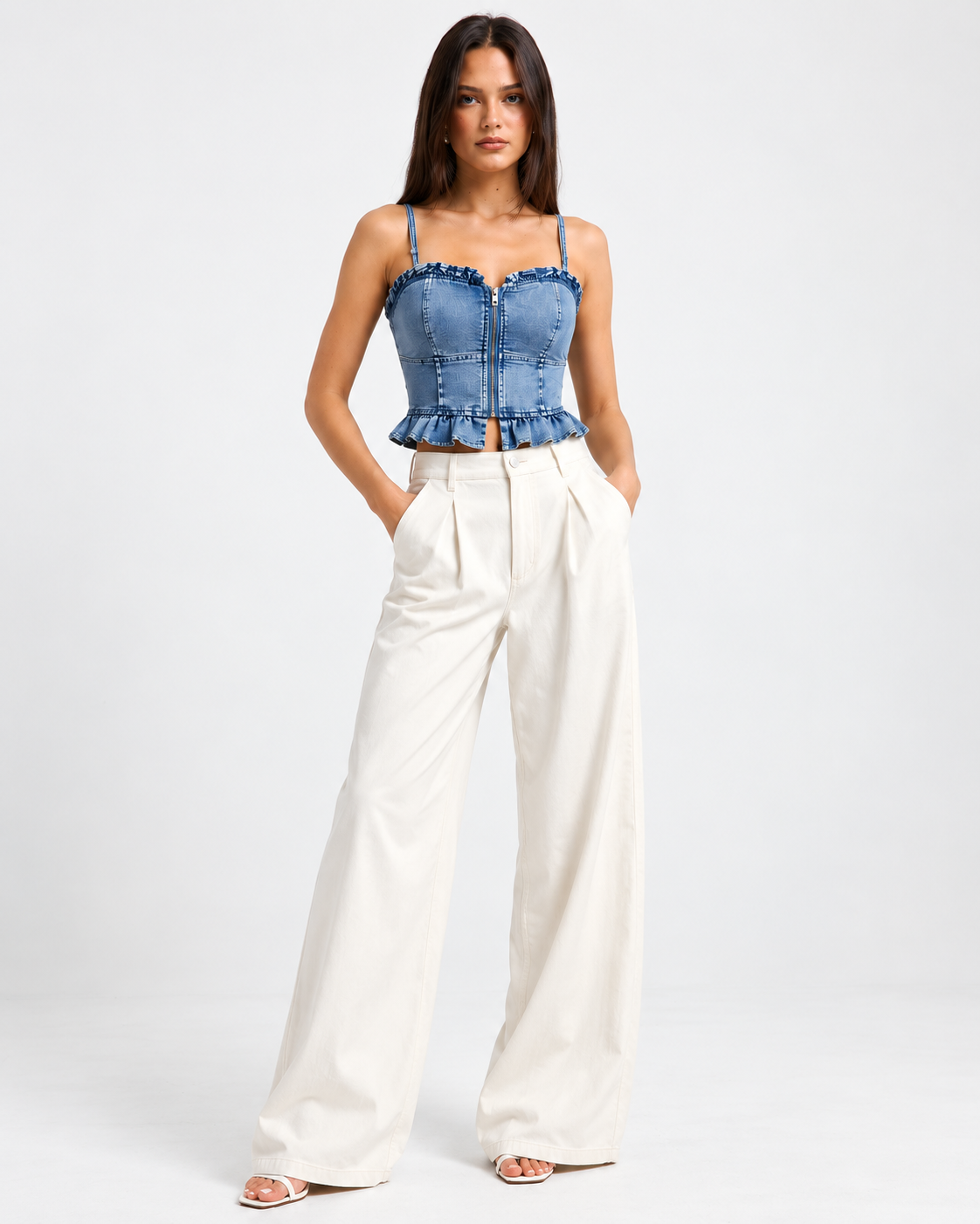 Denim Bug Top